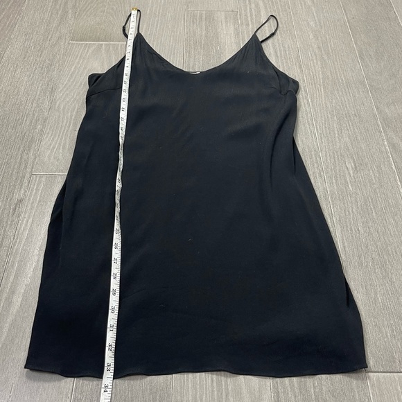 ARITZIA Wilfred Free Vivienne Dress Black L Minimalist Slip Mini Spaghetti Strap - Picture 11 of 11